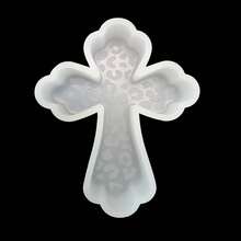 十字形清新硅胶模具，吊坠汽车清新模具，用于香珠，汽车清新剂，肥皂，蜡烛，粘土，水泥，石膏工艺装饰 - 空气清新剂 - 香珠 - 环氧树脂 - 無色 - 查看 3