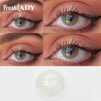 FRESH LADY Freshlady Lens For School Pupilentes Hidrocor Quartzo 14.00mm Colored Contact Lenses 1 Year Disposable Halloween Costume Cosplay