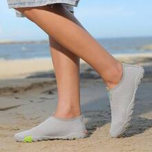 Unisex Swimming Shoes, Women Men Aqua Shoes For Indoor Fitness Running Yoga Beach Trekking - Grey - View 5