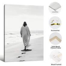 FajerminArt 1pc Black And White Jesus Faith Poster, Modern Wall Art,For Living Room & Bedroom Decor,No Frame,Canvas - Multicolor - View 28