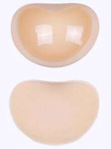 1pc Women's New Summer Sports Intimate Padding Inserts, Invisible Bra Pads, Swimsuit Silicone Bra Cups Breast Covers, Suitable For Fitness And Sports