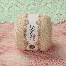 4 pelotes de fil de dentelle perlé n°8, 200g au total, matériaux de tricot/crochet fait main DIY pour châles légers, pulls d'été aérés, écharpes, chapeaux