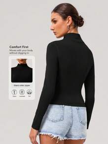 Sodalemon Chaqueta deportiva de mujer con cremallera completa para entrenamiento en el gimnasio, al aire libre, de manga larga, elástica, casual, para correr y hacer ejercicio