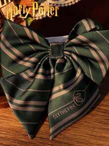 Warner Bros 1/4  Bows, , Handmade Knotted Badge, Striped Knit Fashion, Bows, Movie Merchandise, British School Style, Party Costume Props, Shirt Accessories, Creative Room Desk Decor, Birthday Surprise, Christmas And Halloween Gifts For Family And Friends, Harry Lover - Multicolor - View 4