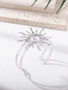 1pc Summer Sun Flame Open Bangle - Sun - View 5