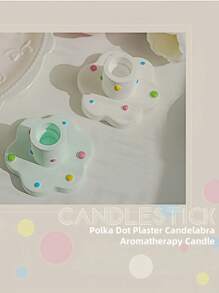 1pc Candle Holder, Atmosphere Decor Item, Creative Home Desktop Decoration Candle Stand, Cross-Border Gypsum Aromatherapy Candle Base