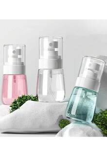 1 pezzo/2 pezzi Bottiglietta spray mini ultra fine, portatile, ricaricabile, spruzzino da viaggio in plastica per trucco, cura della pelle, toner senza profumi - disponibile in vari colori, elementi essenziali da viaggio, accessori per i viaggi, elementi essenziali da viaggio