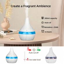 300ml USB Humidifier & Diffuser  Compact, Portable For Travel & Small Rooms