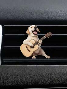 1pc/2pcs Cute Rocking Cat Acrylic 2D Flat Car Air Vent Fragrance Clip Car Diffuser Freshener Decor Set - Multicolor - View 12