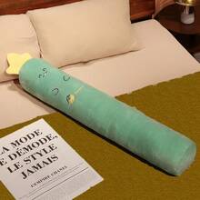 1pc Cute Cartoon Long Bar Pillow Bedroom Bed Sleeping Cylindrical Carrot, Cactus, Dinosaur, Strawberry Cushion Pillow Home Decoration Pillow Pendant Decoration - Multicolor - View 7