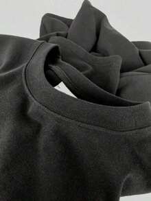 Women's 100% Cotton TRAKAS HDSPM BELICO Camiseta , Women's Christmas 220g Heavy Cotton T-Shirt (1 PC)Comfortable Soft Classic Printed T-Shirt Fashionable Retro Loose Pure Cotton T-Shirt-8164-HHCN TRADING LIMITED - Black - View 5
