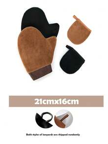 1 Pc Reusable Body Face Self-Tanning Mitt Double-Sided Lotion Applicator Tanning Glove Washable
