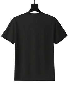 Plus Size Women'S Dragon Lover T-Shirt - Vibrant & Comfy Polyester, Short Sleeve, Round Neck With "Just A Who Loves Dragons" Print - Ideal For Sports & Casual Wear - Black - View 2