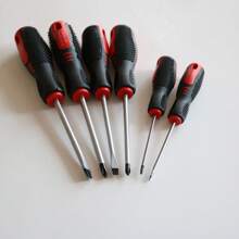 6pcs Screwdriver Set, Flat, Star-Shaped With Magnetic Tips, Hardened Tips Suitable For Home And Worksite