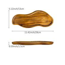 1 件超吸睛 Ins 风格旅行木质收纳托盘 | 化妆品和洗漱用品收纳盒 | 酒店桌面装饰 | 天然实木