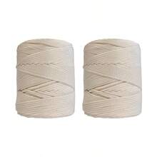 3mm Około 240g Kolorowa pleciona lina Pusta nić Rzemiosło Dekoracja DIY Tkana torba Ręcznie robione akcesoria do toreb Włókno poliestrowe - 3mm 2szt - Zobacz 13