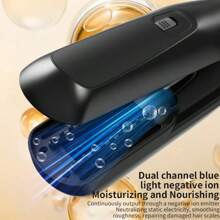 UKLISS (Roxo/Rosa) Aparador Automático de Pontas Duplas, Removedor de Pontas Duplas com Visor LCD, Cabelo Danificado e Quebradiço, Ferramenta de Grooming de Cabelo para Homens e Mulheres, Aparador de Pontas de Cabelo Portátil USB, Máquina de Cortar Cabelo Elétrica Automática, com Suporte
