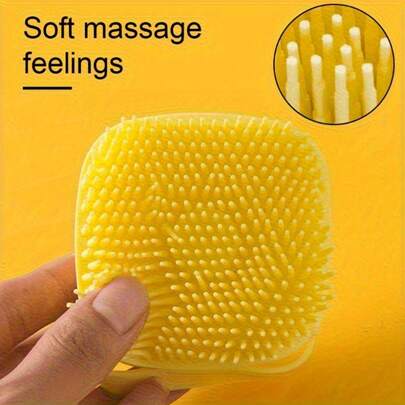 1 Pc Soft Silicone Bath Brush For Gentle Exfoliation And Massage - And Effective Home Bathing Tool