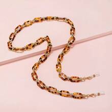 1 pièce Chaîne de lunettes en acrylique fait main pour femmes, chaîne de lunettes de soleil essentielle pour les voyages, accessoires de lunettes, chaîne de lunettes pour utilisation à la plage, chaîne anti-perte de lunettes - Multicolore - Voir 4