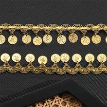 2 yarzi ciucuri de dantelă, foaie de fier, artizanat, ciucuri, 3,5 cm lățime, decorațiuni pentru haine, ciucuri, franjuri, accesorii DIY pentru costume, materiale de cusut, franjuri, ciucuri, accesorii de cusut, franjuri, garnitură, cusut, franjuri, material și dantelă, dantelă pentru artizanat, ciucuri pentru perdele, decorațiuni cu ciucuri - Multicolor - Vizualizare 3