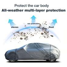 Easypie Selection Funda para coche modelo 2025 de película de PE a prueba de agua y polvo, funda universal para todo el coche a prueba de sol para las 4 estaciones