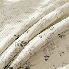 1 Peça Edredom Acolchoado de Estilo Country em Floral Miúdo Branco, Edredom de Algodão Acolchoado para Uso Multiuso, Adequado para Uso Doméstico em Todas as Estações (1 Peça de Edredom Apenas, Fronha Não Incluída)