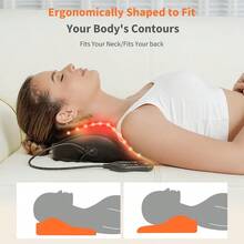 Rechargeable Back Massager With Heat Shiatsu Neck Massager For Pain Relief D... - como foto - Visão 4