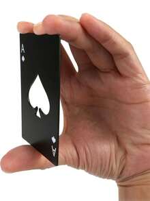 20pcs Metal Creative Playing Card Bottle Opener - Pure Metal Spade A Shape, Suitable For Hotel, Bar, Festival Party, Wedding Gift, Portable Travel Camping Stainless Steel Beer Bottle Opener, Fit In Wallet And Pocket, Party Supplies, Kitchen Accessories, Hotel Purchase - Multicolor - View 4