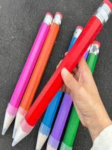 1 pezzo Matita gigante da 35 cm, per pittori, artisti e studenti, grande matita in legno con gomma, forniture scolastiche e da ufficio originali come regalo