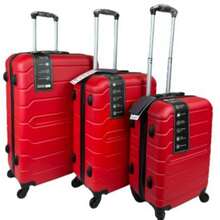 Hampton & Stewart ABS 20/24/28Inch Hard Shell Suitcase Luggage Cabin Trolley Carry On Lightweight - Red - View 1