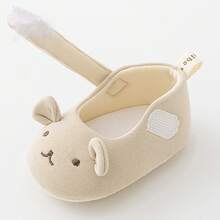 Baby Girl Dress Flats Soft Soles Cute Bear Embroidery Mary Jane Shoes Casual Walking Shoes For Newborn Toddler - Màu vàng - Xem 5