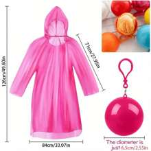 3-9pcs/Set Portable Sphere Waterproof Raincoat, Ultra-Thin Disposable Use Rainponcho Keychain