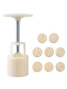 Moon Cake Mold Set Cake Making Model Mold Ice Skin Mung Bean Cake Cake Hand Die Baking Props