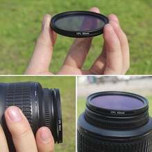 52/67mm Filtro CPL, Kit de filtro polarizador CPL, Adecuado para iPhone y teléfonos inteligentes Android, Ideal para vacaciones de verano, viajes, fotografía creativa, accesorios para teléfonos inteligentes, lente para teléfono - Negro - Ver 8