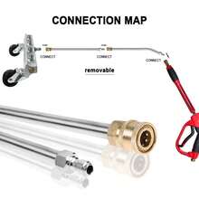 High Pressure Washer Car Undercarriage Cleaner Under Body Chassis Cleaning Water - Silver - View 5