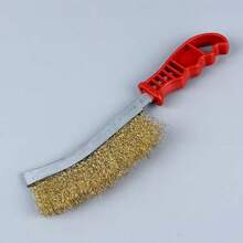 Steel Wire Brush, Stainless Steel Wire Brush For Rust Removal, Crevice Cleaning, Plastic Handle BBQ Grill Brush, Cleaning Brush