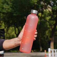 1 1000ML Household Space Cup, Portable Outdoor Large-Capacity Personalized Frosted Sports Water Cup, Plastic Cup, High-Temperature Resistant Anti-Drop Sports Water Cup, Women's Large-Capacity Portable Sealed Water Cup Travel Water Cup