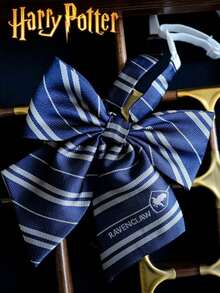 Harry Potter 1/4PC  Bow Tie, , , , , , Hand-Tied Badges, Striped Knitted Fashion, Bow Tie, Movie Merchandise, British College Style, Party Outfit Props, Shirt Accessories, Creative Room Desktop Decorations, Birthday Surprises, Christmas And Halloween Gifts For Family And Friends, Harry Lovell - 彩色 - 查看 4