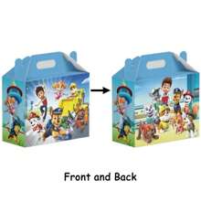 Paw Patrol 12pcs Paw Patrol Candy Box Birthday Gifts Decor Paper Bag Favors Cake Boxes Packaging DIY Box Party Gift Packing Box,Very Suitable For Festivals, Fans, Schools, And Gift Giving, School Supplies,Back To School