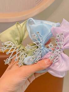 1 chiếc phụ kiện tóc cho tuổi teen, kẹp tóc nơ 3D cho bé gái, kẹp tóc tuổi teen, vương miện công chúa, phụ kiện trang trí tóc đa năng (Chỉ có thẻ giấy để trưng bày) - Kẹp đầu công chúa - Xem 8