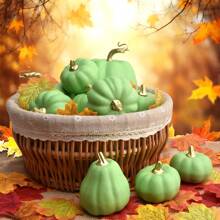 1 Set di 10 Zucche Artificiali per Decorazione da Giardino, Decorazione da Raccolta, Ringraziamento e Ognissanti, Include Zucche Grandi, Medie e Piccole Realistiche per Casa, Cucina e Festività