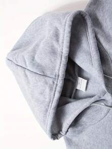 Men Hoodie Co-Ords - Light Grey - View 5
