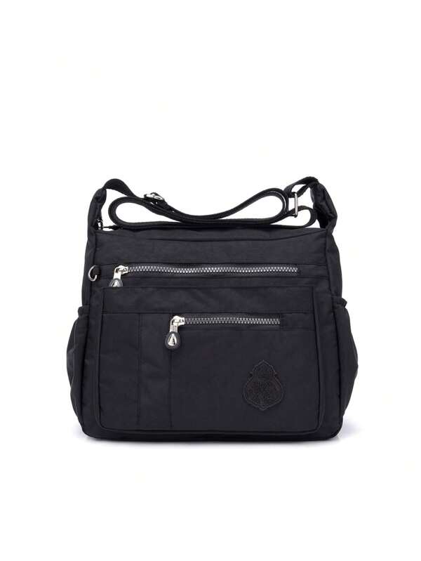 Casual Backpack For Women, Nylon Adjustable Strap, Zipper Closure, Lightweight Daily Bag