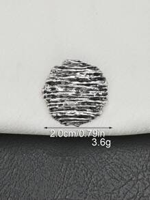 10 Stücke/Packung Runde Metallknöpfe mit geprägtem horizontalem Streifenmuster, geeignet für Mäntel, Pullover, Jacken, Kleider, Hemden, handgefertigte Verzierungen, Stoff-Nähzubehör für DIY