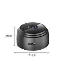 1pc/2pcs Mini Wireless WiFi Home Security Camera, HD Video Monitoring, Remote Access Via Smartphone, - Black - View 3