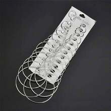 BMOR 12對時尚鋼質耳環，金色銀色圓環耳環時尚飾品基底耳環，適用於女士禮物