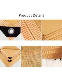 Beżowa siatka przeciwsłoneczna, ochrona przed promieniowaniem UV, szopa na rośliny, osłona przeciwsłoneczna na zewnątrz, siatka, tkanina HDPE, osłona przeciwsłoneczna ze współczynnikiem ochrony przeciwsłonecznej 75-80%