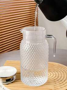 1 Piece Large Capacity High Temperature Resistant Water Bottle - Perfect For Summer Drinks, Restaurants, Lemonade, Juice And Tea, Easy To Clean Design