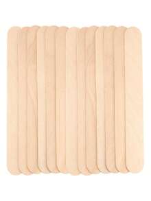 200 Pcs 8 * 1 Inch Jumbo Craft Sticks, Wooden Large Tongue Depressors, Craft Sticks Ice Cream Sticks Jumbo For Plant Labels, DIY Crafts, Crafting - Bej - Görünüm 5