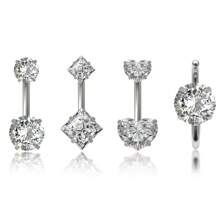 With Stainless Steel As The Backbone, It Is Decorated With The Light Of Artificial Zirconia, Interpreting An Elegant Style Through Geometric Aesthetics. Daily Outfits Are Carefree And Casual, Party Moments Are Dazzling, And The Festive Atmosphere Is Gentle And Charming. Four Styles To Switch Between At Will, Allowing Fashion Inspiration To Shine Brightly In Your Life ~